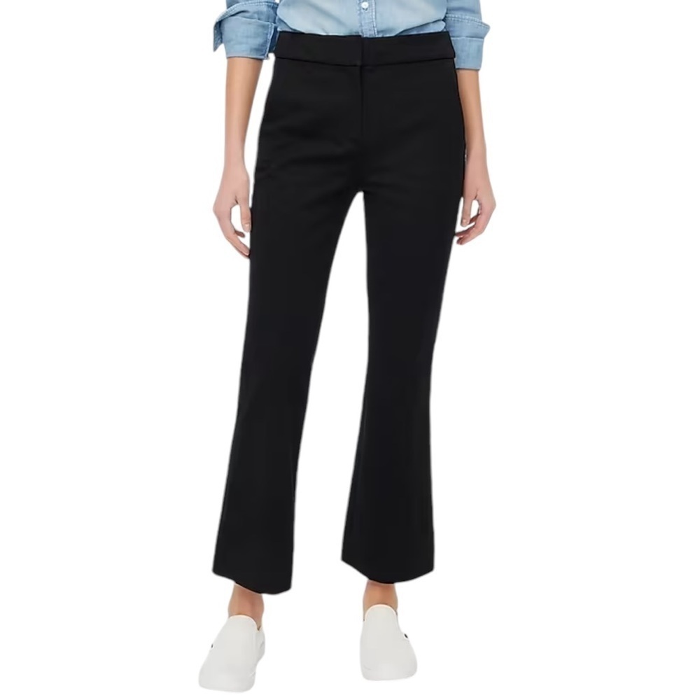 NEW J. CREW Factory‎ Kelsey Flare Pant in Black Cropped Ankle Plus Size 24